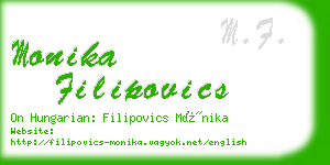 monika filipovics business card